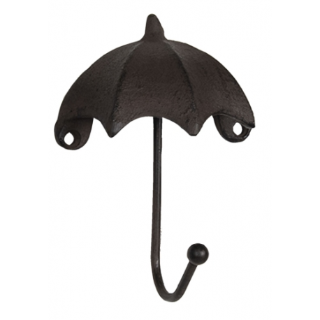 Fém falifogas - Esernyő formájú - fekete