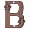 Öntöttvas házszám - B betű