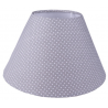 Textil lámpaernyő szürke fehér pöttyös