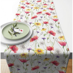 Textil Asztali futó 40x150cm Pipacsos