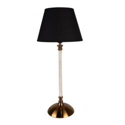 Asztali lámpa fém fehér fekete arany 22x53cm