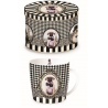 Porcelán bögre fémdobozban 250ml Barocco Dogs