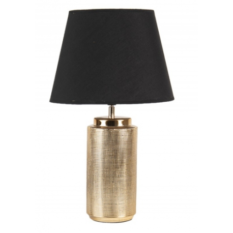 Asztali lámpa kerámia arany fekete búrával
