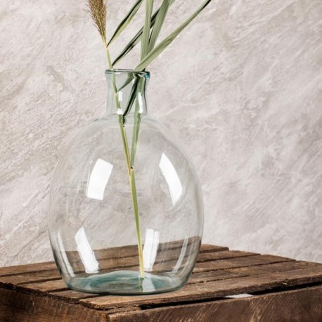 Üveg váza dekorációs kiegészítő 6,5 literes