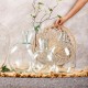 Üveg váza dekorációs kiegészítő 5,75 literes