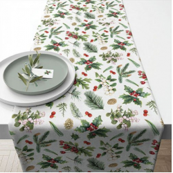 Textil Asztali futó 40x150cm Winter green