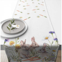 Textil Asztali futó 40x150cm Nyuszis